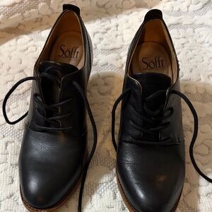 Sofft Black Leather Women's Shoes